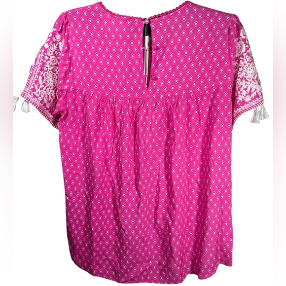 Savanna Jane Embroidered Blouse L - Picture 2 of 6